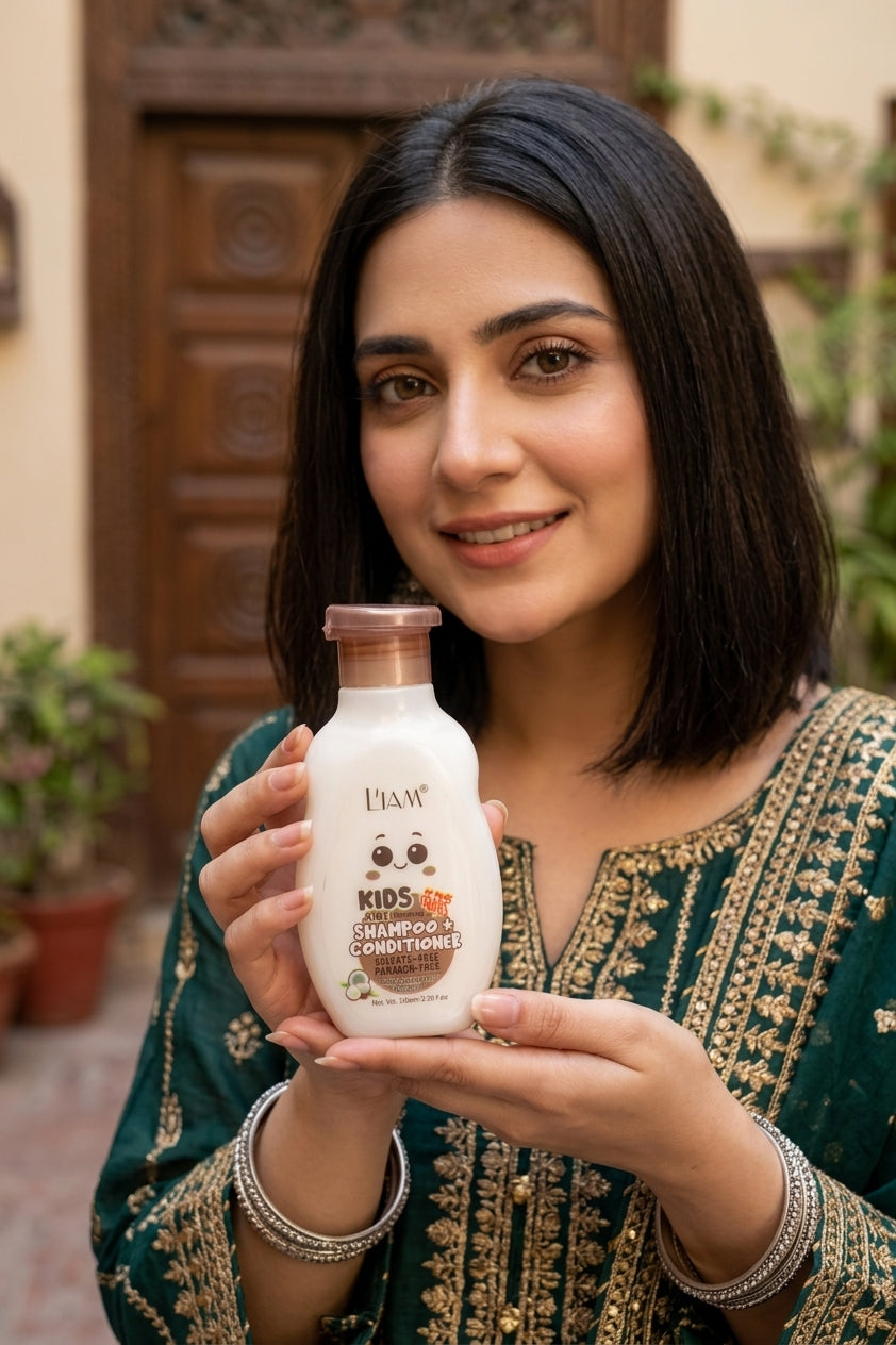 Kids 2 in 1 Shampoo + Conditioner with Coconut Oil 100ml