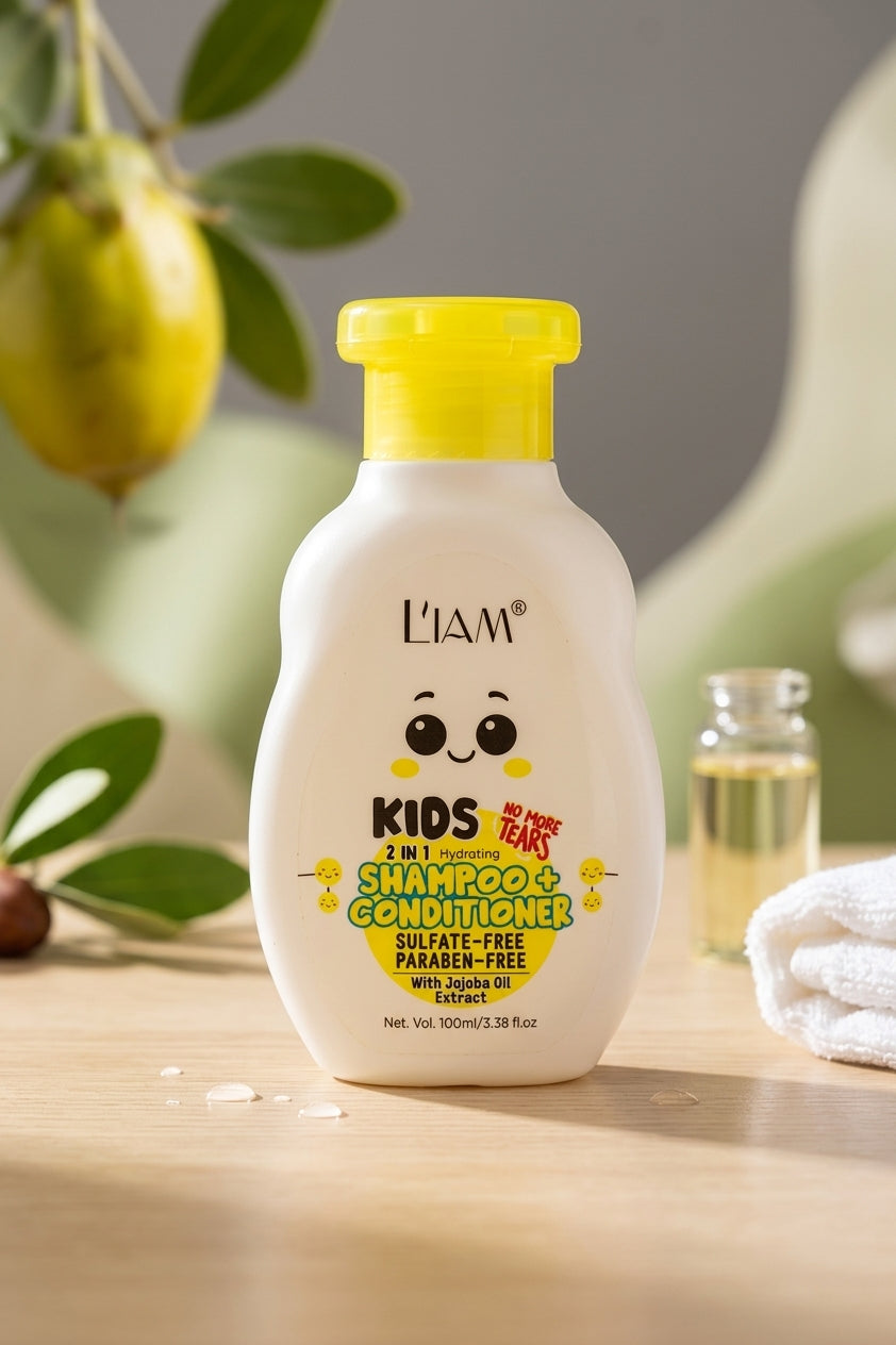 Kids 2 in 1 Shampoo + Conditioner with Jojoba Oil extracts 100ml
