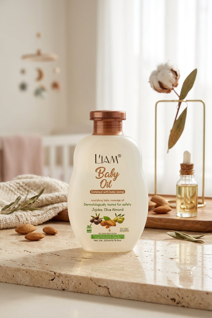 Kids Jojoba Olive Almond Baby Oil 200ml