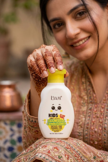 Kids 2 in 1 Shampoo + Conditioner with Jojoba Oil extracts 100ml